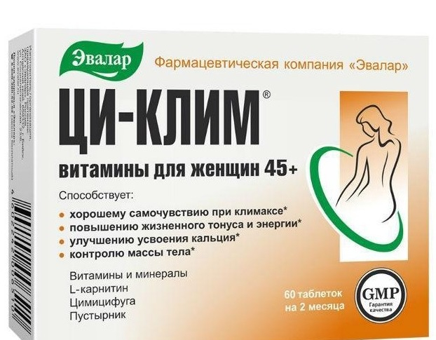 Ци-Клим витамины для женщин 45+, Эвалар, 60 таб. БАД, цена 300 грн ...