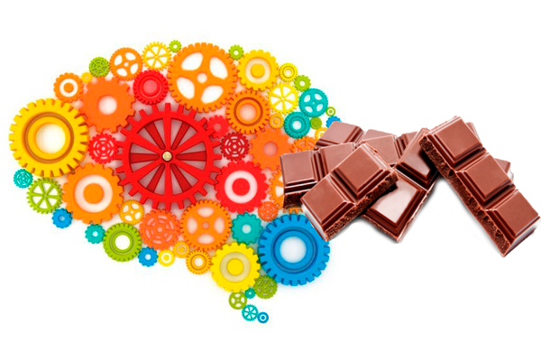 Улучшение работы мозга при употреблении шоколада