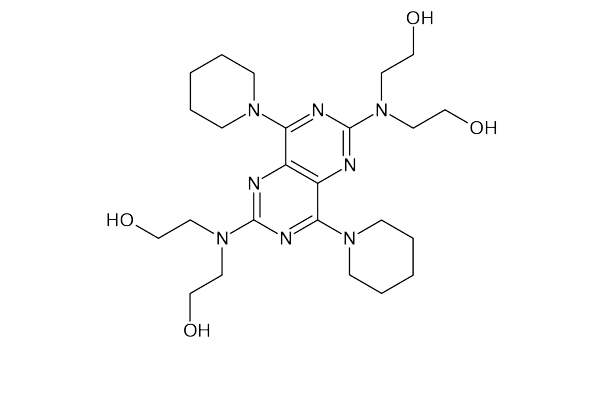Химическая формула дипиридамола - действующего вещества препарата Курантил
