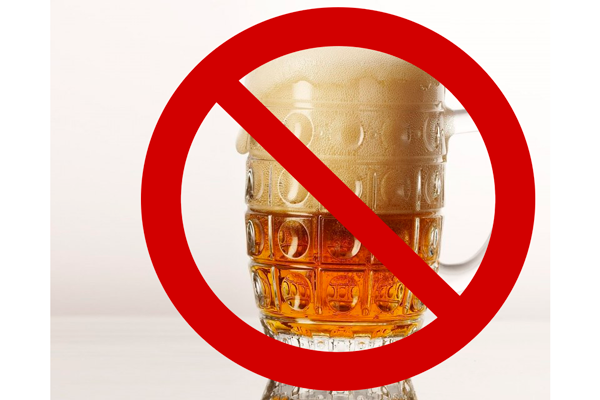 Запрет на употребления алкоголя с целью нормализации вязкости спермы