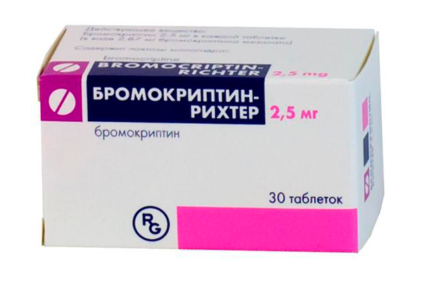 Препарат Бромокриптин для понижения уровня монопролактина