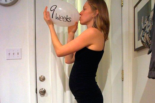 Размер живота беременной на 9-й недели