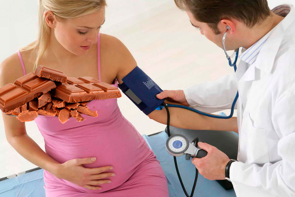 Нормализация артериального давления у беременной из-за употребления шоколада