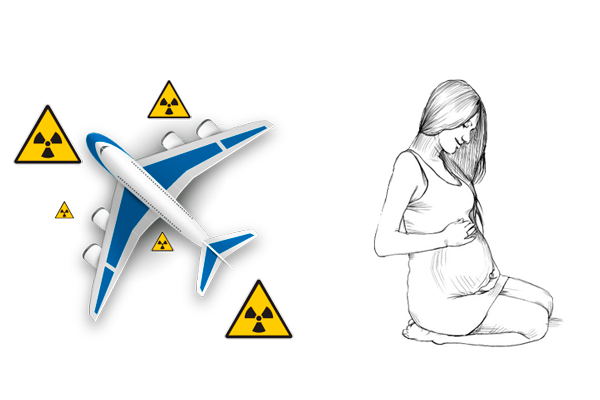 Возможное получение дозы радиации при полете на самолете при беременности
